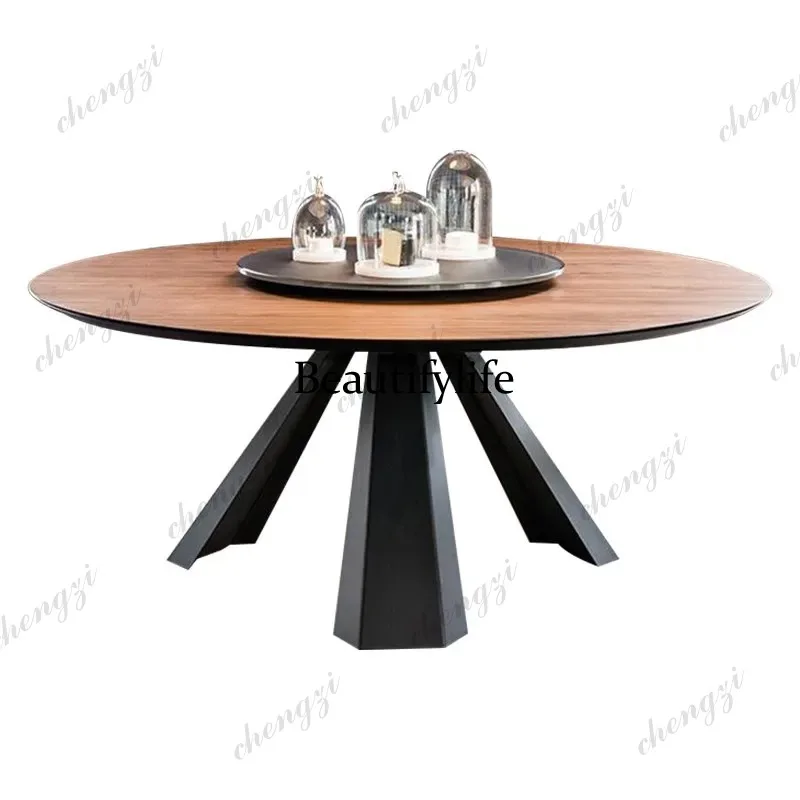 K182 Wood Design Restaurant Tables Decorations Round Console Kitchen Dinner Table Conference Lounges Muebles Para Hogar Furnitur