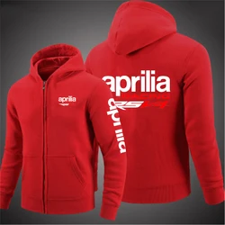 Aprilia Racing RSV4 2023 Men's Printing Hooded Sleeve Leisure Autumn Leisure Harajuku Zipper Comfortable Coat Sweatshirt Jacket