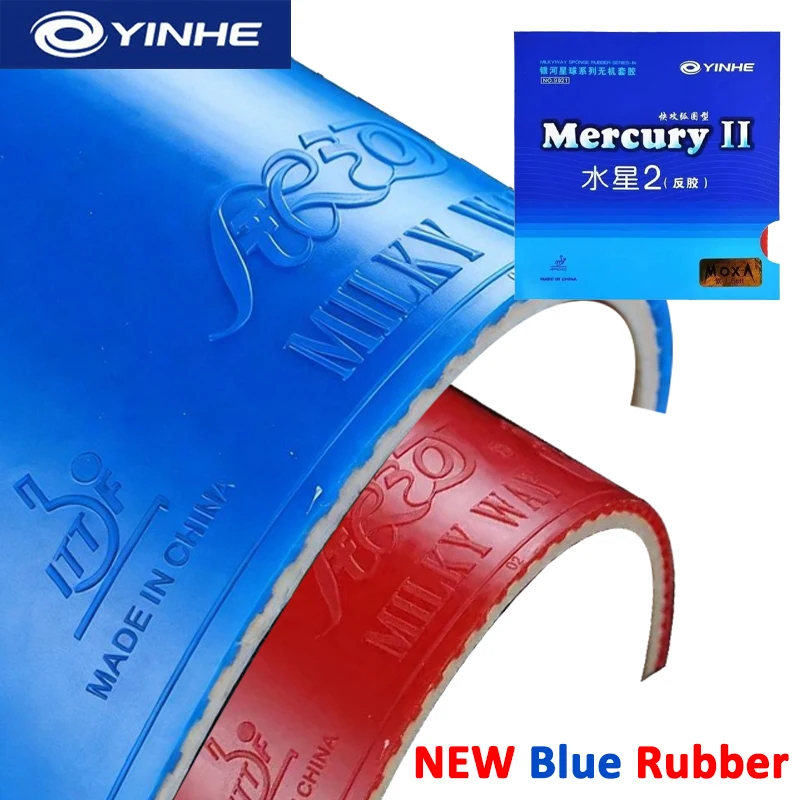 YINHE Table Tennis Rubber Sheet Blue Sponge Pimples-in Ping Pong Rubber ITTF Approved Sticky Ping Pong Rubber Quick Attack Loop