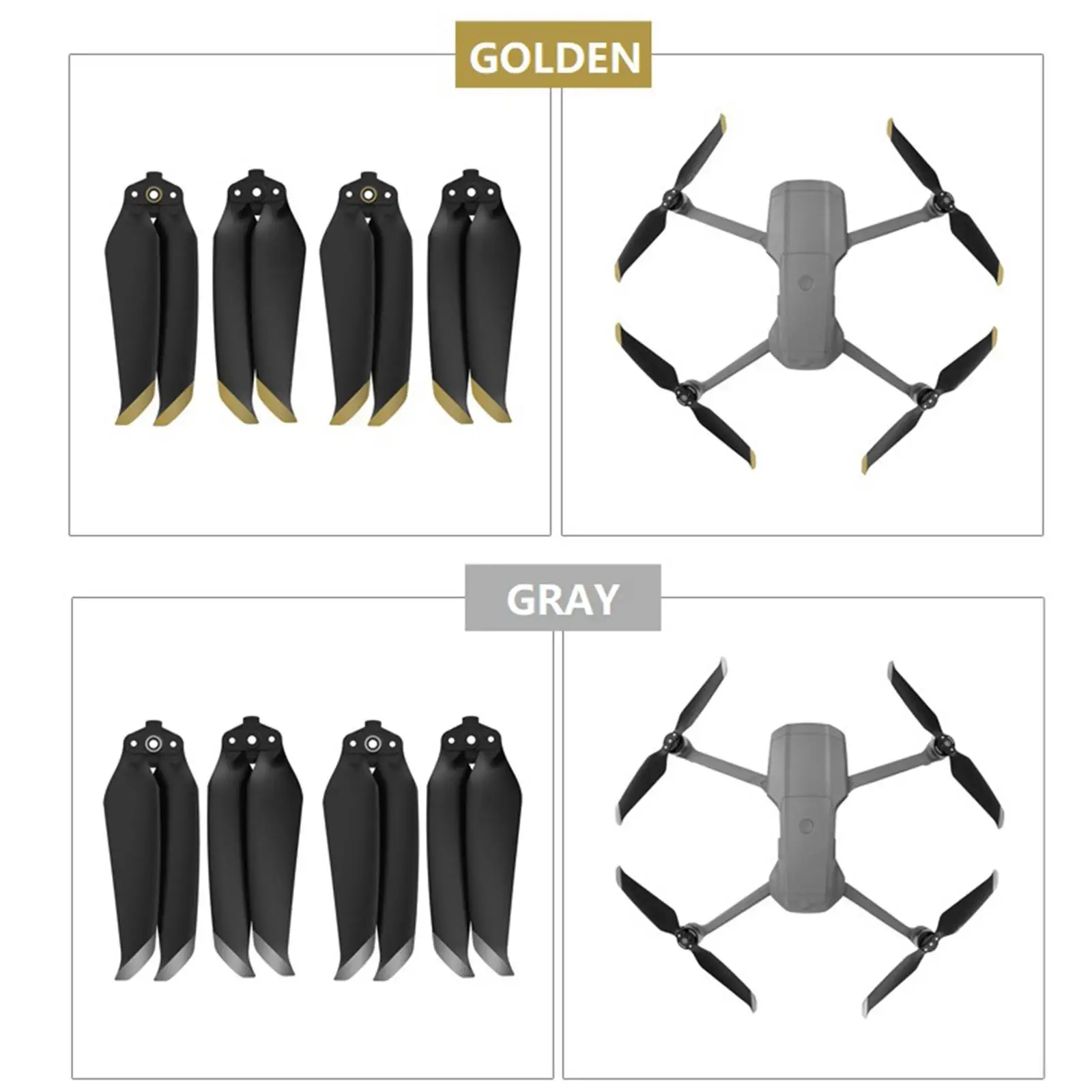 7238F Quick Release Foldable Propeller Lownoise for DJI Mavic Air 2S Drone