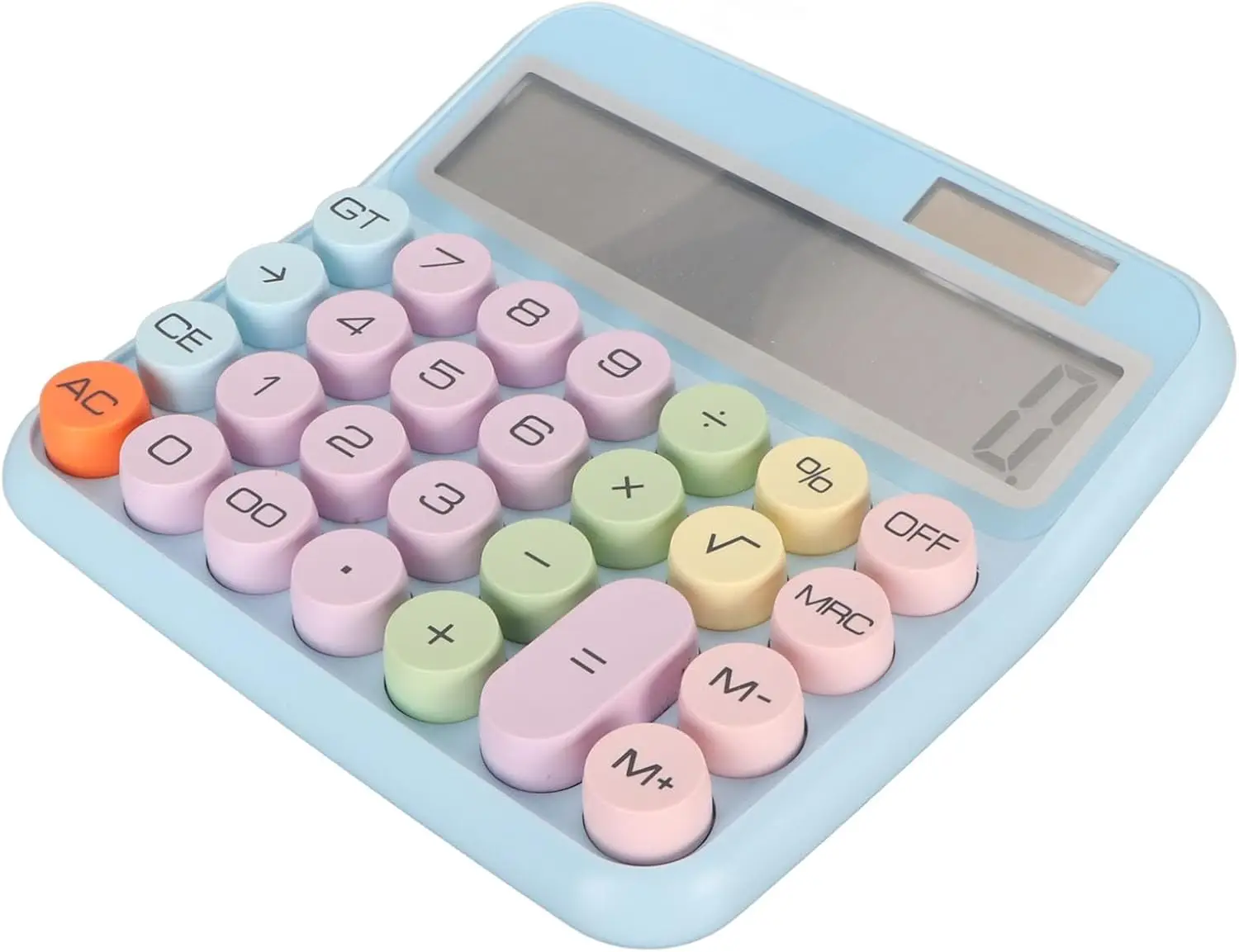 

Calculator 12 Digit Large Display Mechanical Keyboard Buttons Retro Design Anti Slip Pads Suitable for School Office ABS (erot