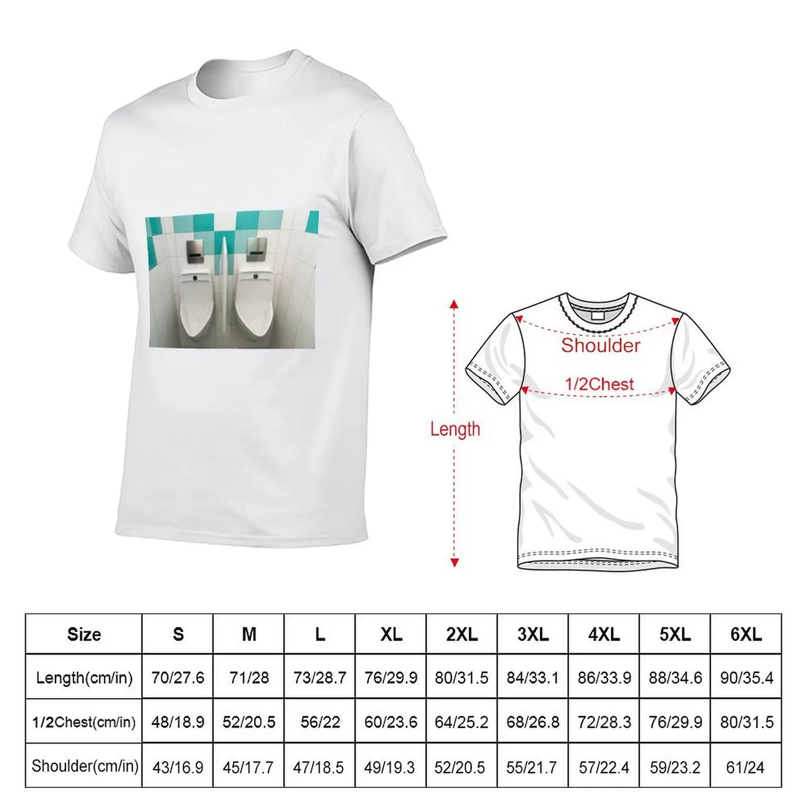 Urinal T-Shirt oversize t-shirts man vintage t shirts mens t shirts pack