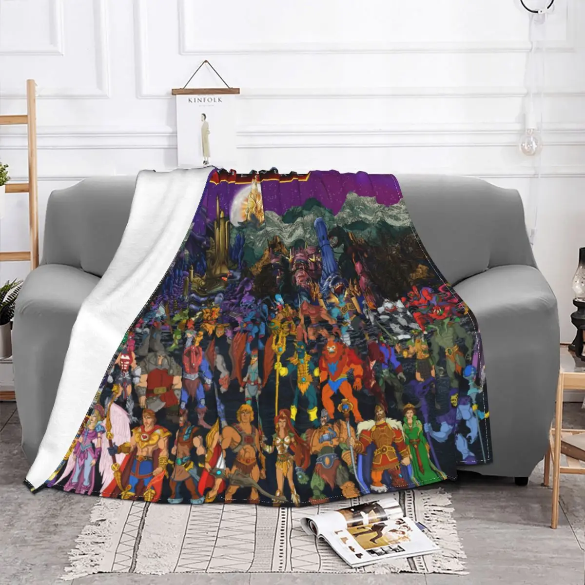 Imagem -02 - Manta de Flanela Masters of The Universe Roupa de Cama Quente Primavera e Outono