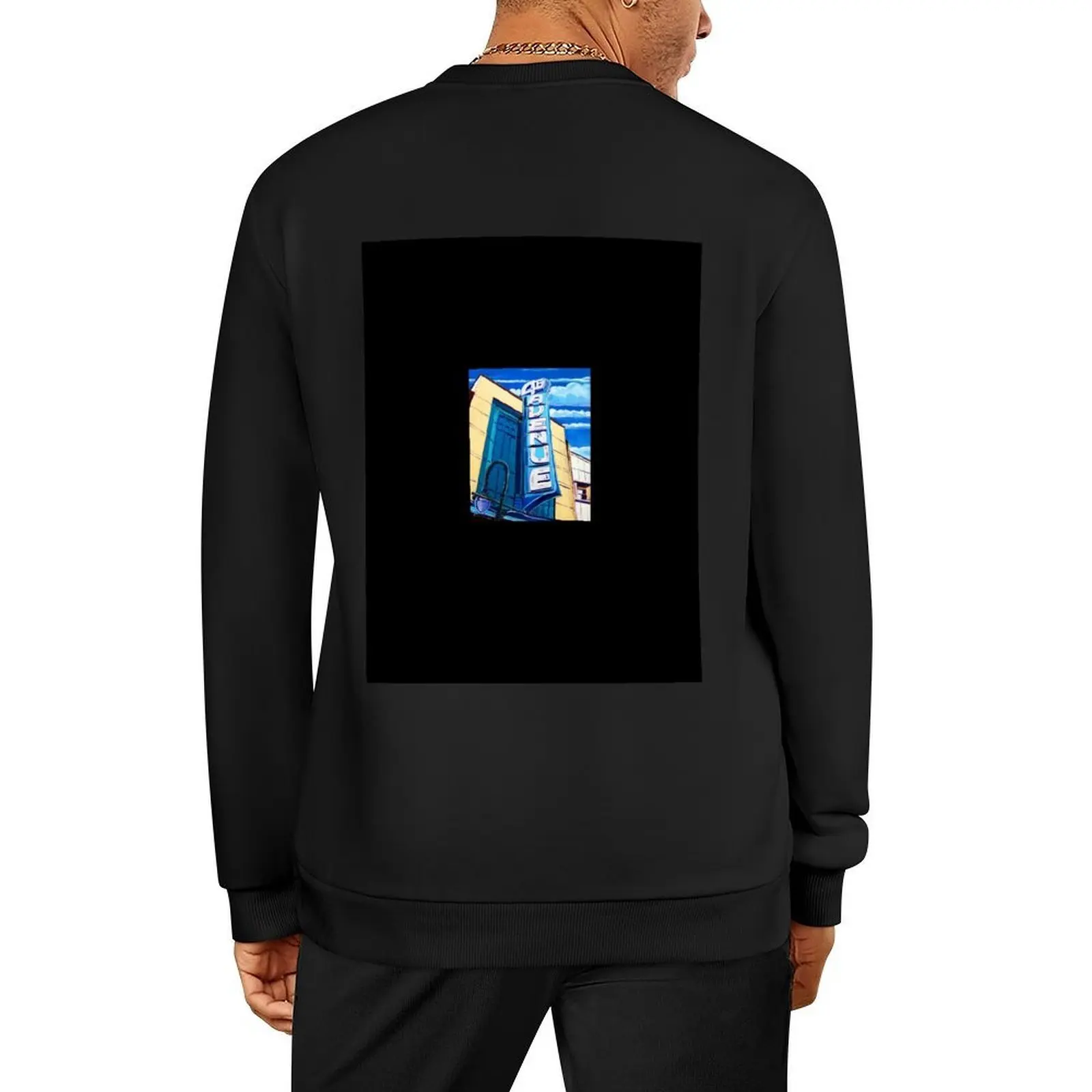 

4th Avenue Theater Anchorage, Alaska Pullover men's autumn clothes men's clothes blouse autumn jacket men oversize sweatshirt