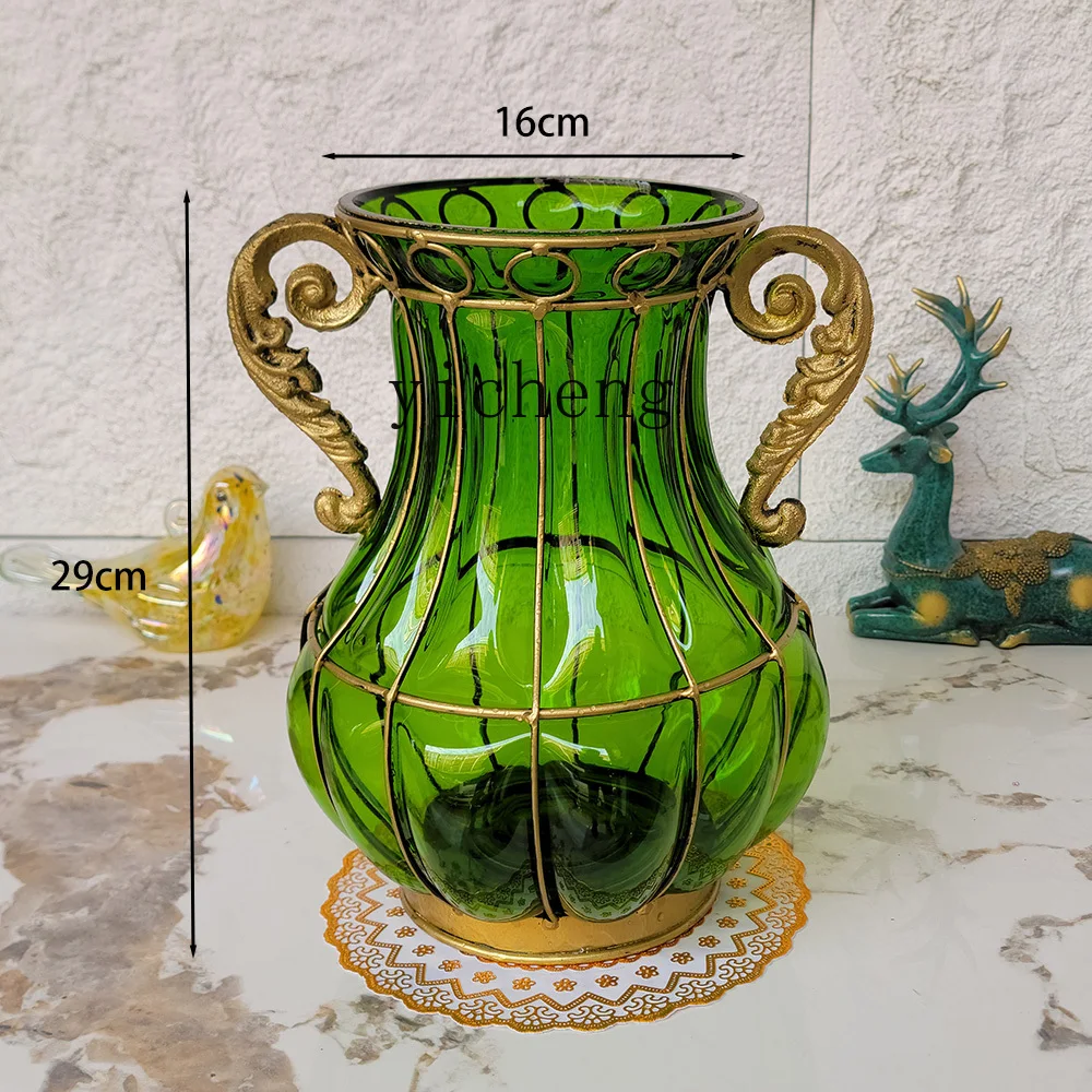 

FY1 Vase Decoration Ornament Living Room Transparent Flower Arrangement Glass Hydroponic Fresh Flowers