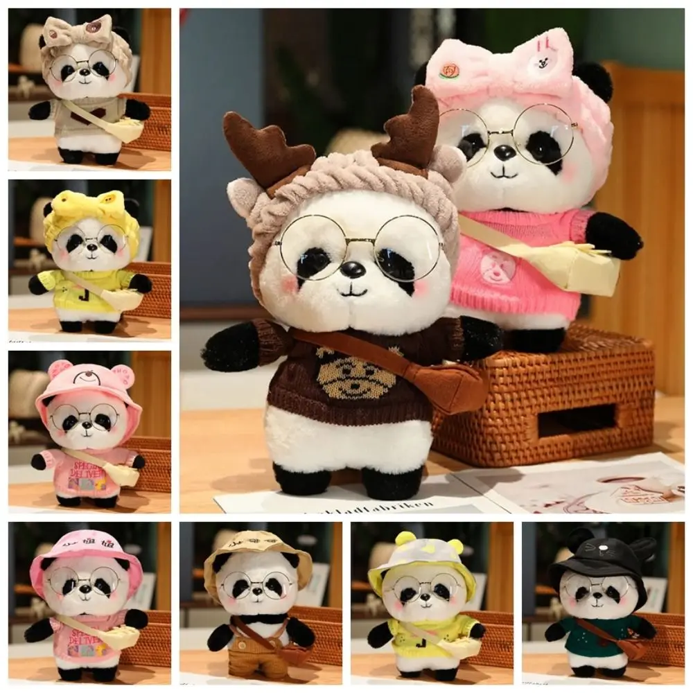 

Kawaii Panda Panda Plush Toys Fluffy Cartoon Panda Stuffed Doll 28cm Lovely Soft Panda Plush Doll Room Decoration