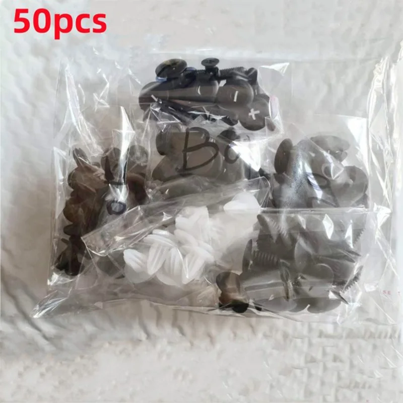 Auto Fastener Clip Mixed Car Body Push Retainer Pin Rivet Bumper Door Trim Panel Fastener Kit Car Clips Bag packaging 50/100pcs