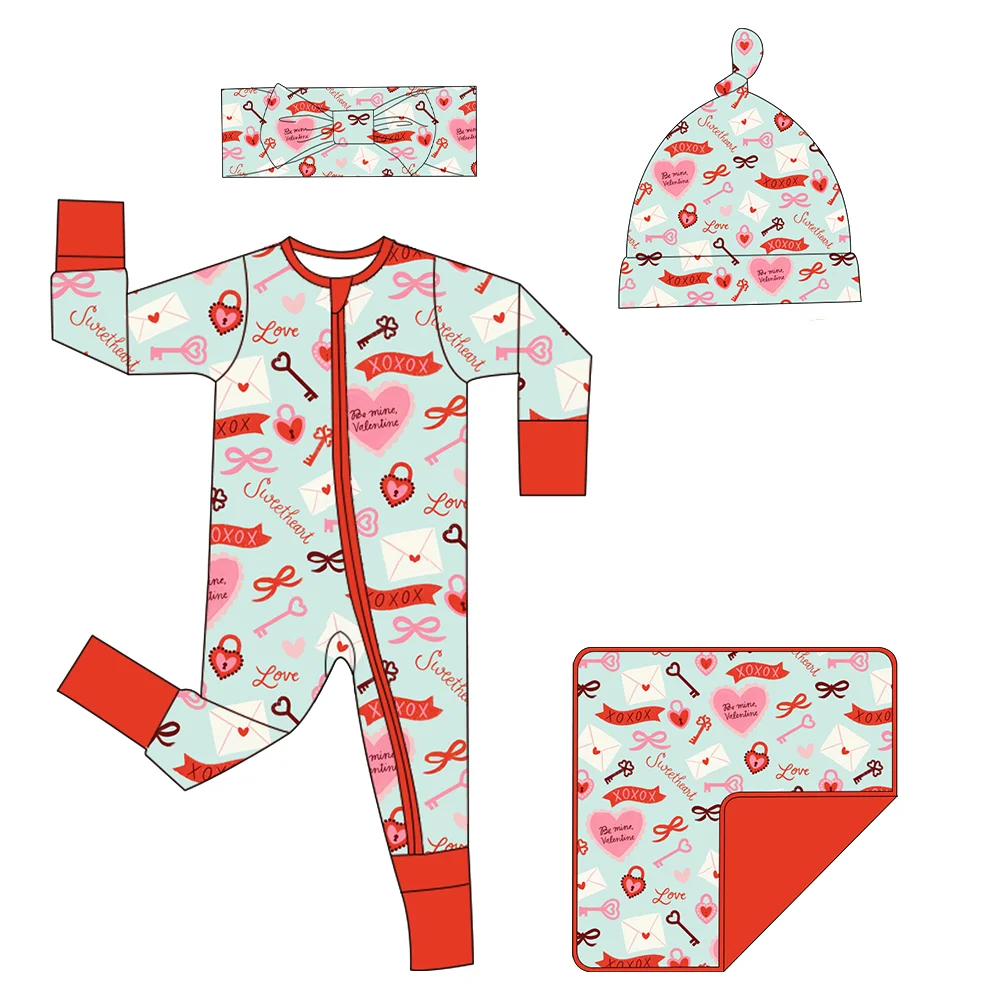 ชุดนอนเด็กทารกวาเลนไทน์ลายหัวใ - Baby Sleep Suit บทวิจารณ์และราคา