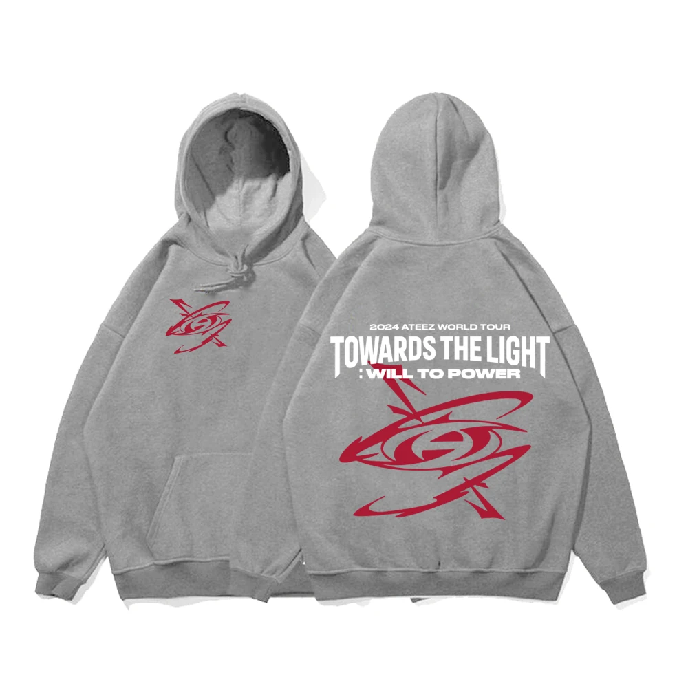 2024 Kpop Ateez World Tour Hoodies Ateez Towards The Light: Will To Power Hoodie 8 Makes 1 Team Sweatshirt