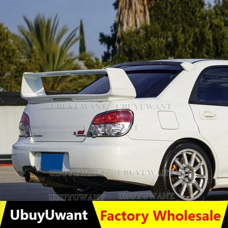 

UBUYUWANT High Quality Plastic FRP Gloss Black or Prime Rear Wing Spoiler For Subaru Impreza WRX STI 2004-2007