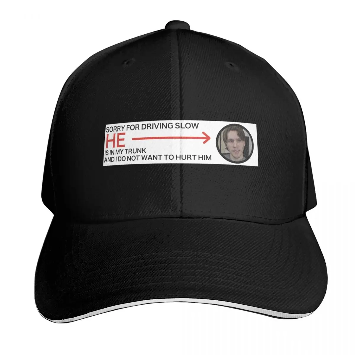 jerma is in my trunk bumper sticker Baseball Cap Low Profile Unstructured Unisex for Men Women Outdoor Golf Running Hiking