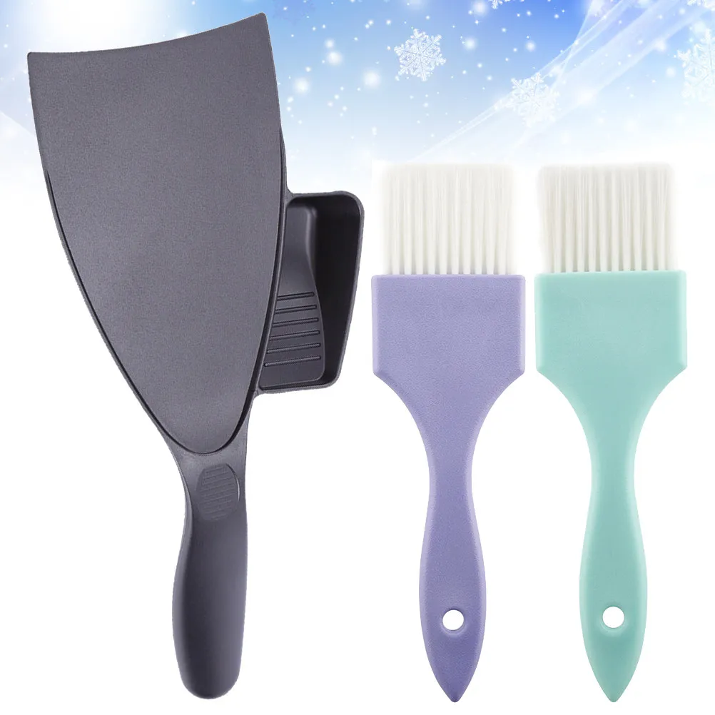 

3Pcs Hair Coloring Kit Includes Coloring Board 2 Brushes Reusable Washable Hard Plastic for DIY Hair Dye Salon Professional Use