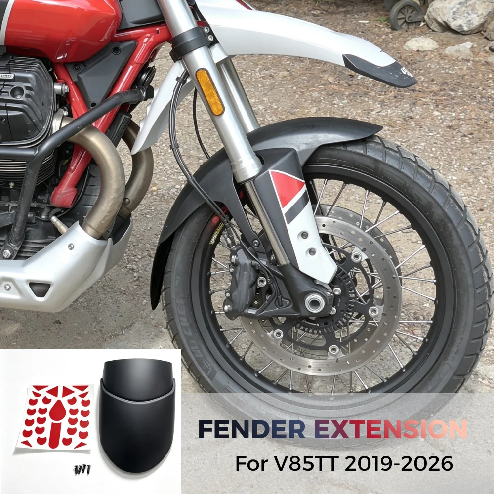 Vorderer Kotflügel-Verlängerungsschutz für V85TT V85 TT 2019-2026 Hugger Extension Spritzschutz V 85 TT Motorradzubehör