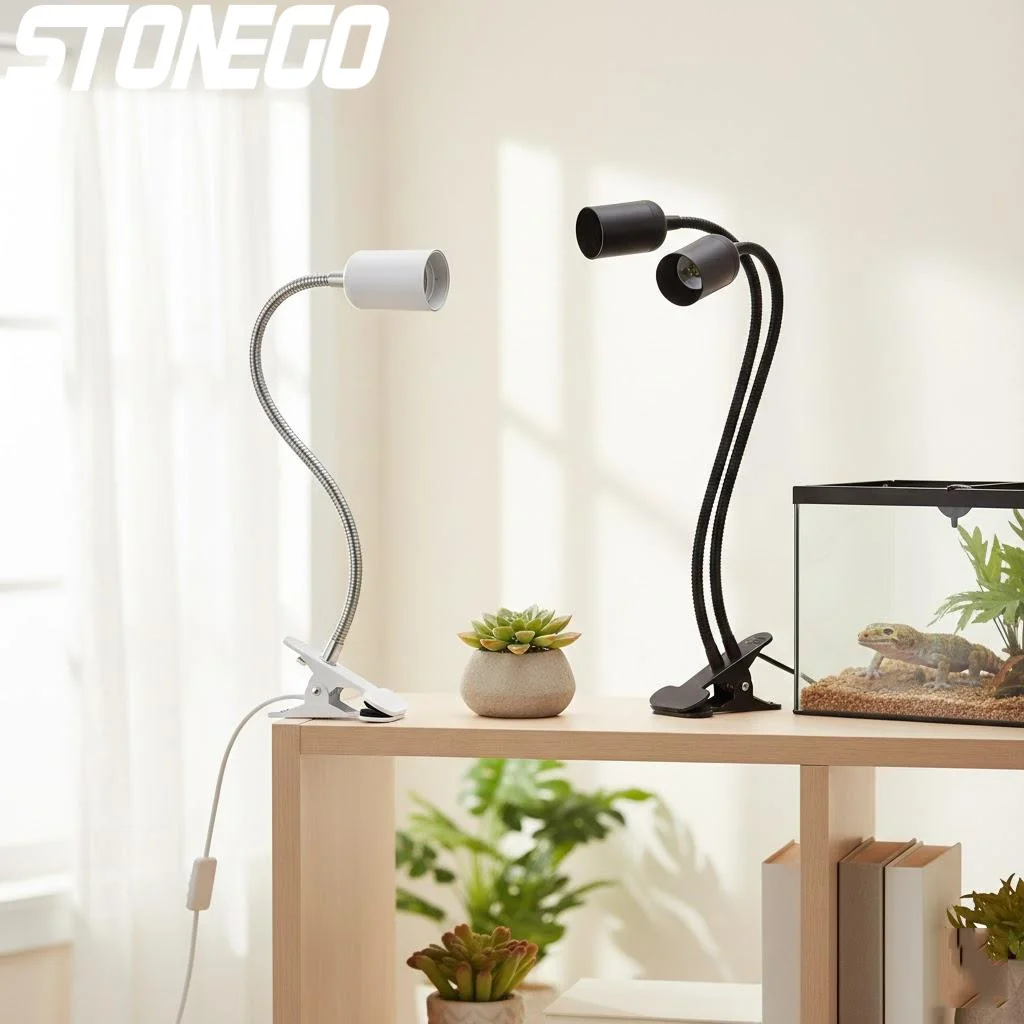 

Двухголовочный светодиодный светильник E27 с поворотом на 360 градусов, регулируемый, универсальное решение для освещения и декора