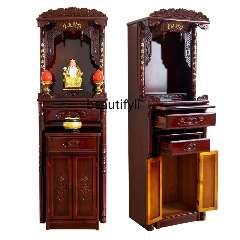 

yj7 Armadio per vestiti Santuario cinese Altare domestico Santuario del Buddha Santuario Dio della ricchezza Dio Tavolo Armadiet