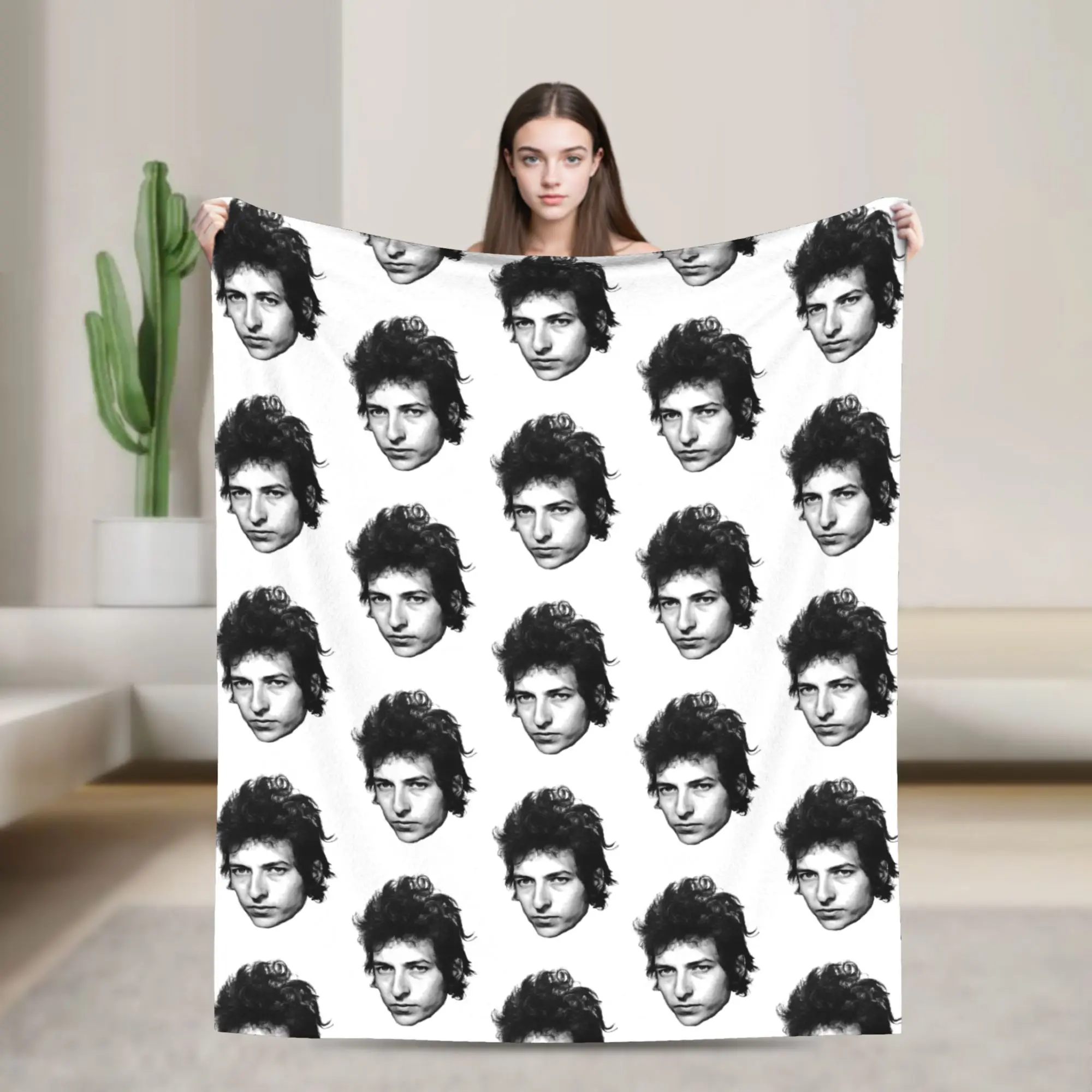 Bobs Dylans Singer Blanket  Flannel Awesome Breathable Throw Blankets for Bedspread  Winter