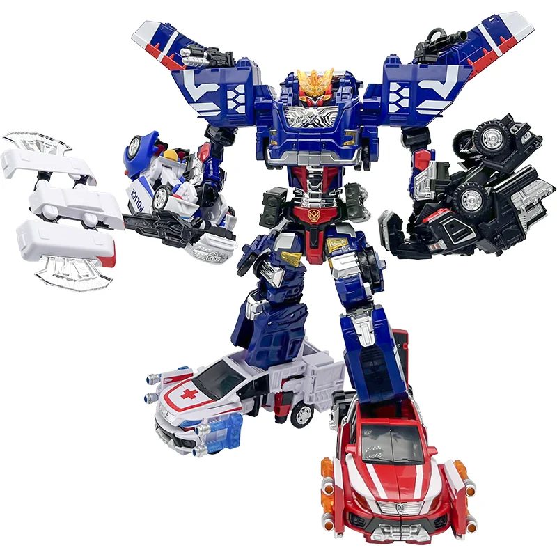 헬로카봇 Hello Carbot Penta Storm X Transformation Robot Anime Action Figures 5 In 1 Cars Combination Model Sets Boy Kids Toys Gift