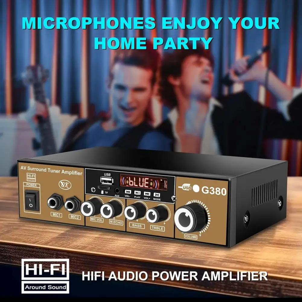 

Pa Mixer with Usb/sd Card Input Digital Amplifier Support Dual-channel 500wx2 Bluetooth-compatible Home Stereo