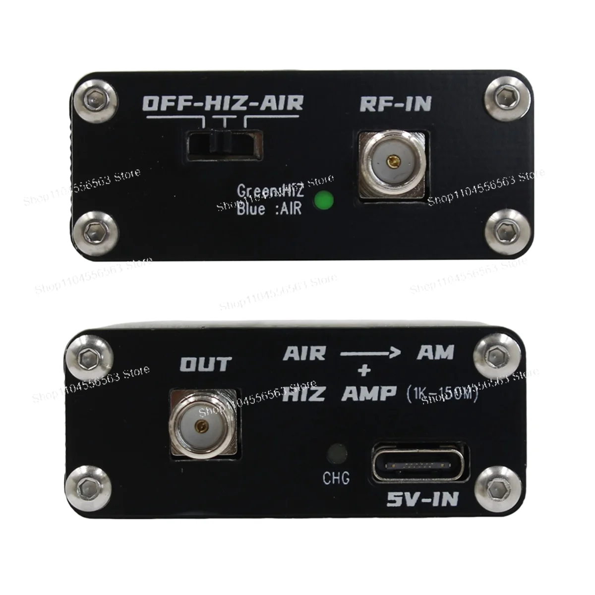 

**ВЧ-преобразователь 2-в-1: воздушный диапазон в коротковолновую печь с высокоимпедансным усилителем, 110M**