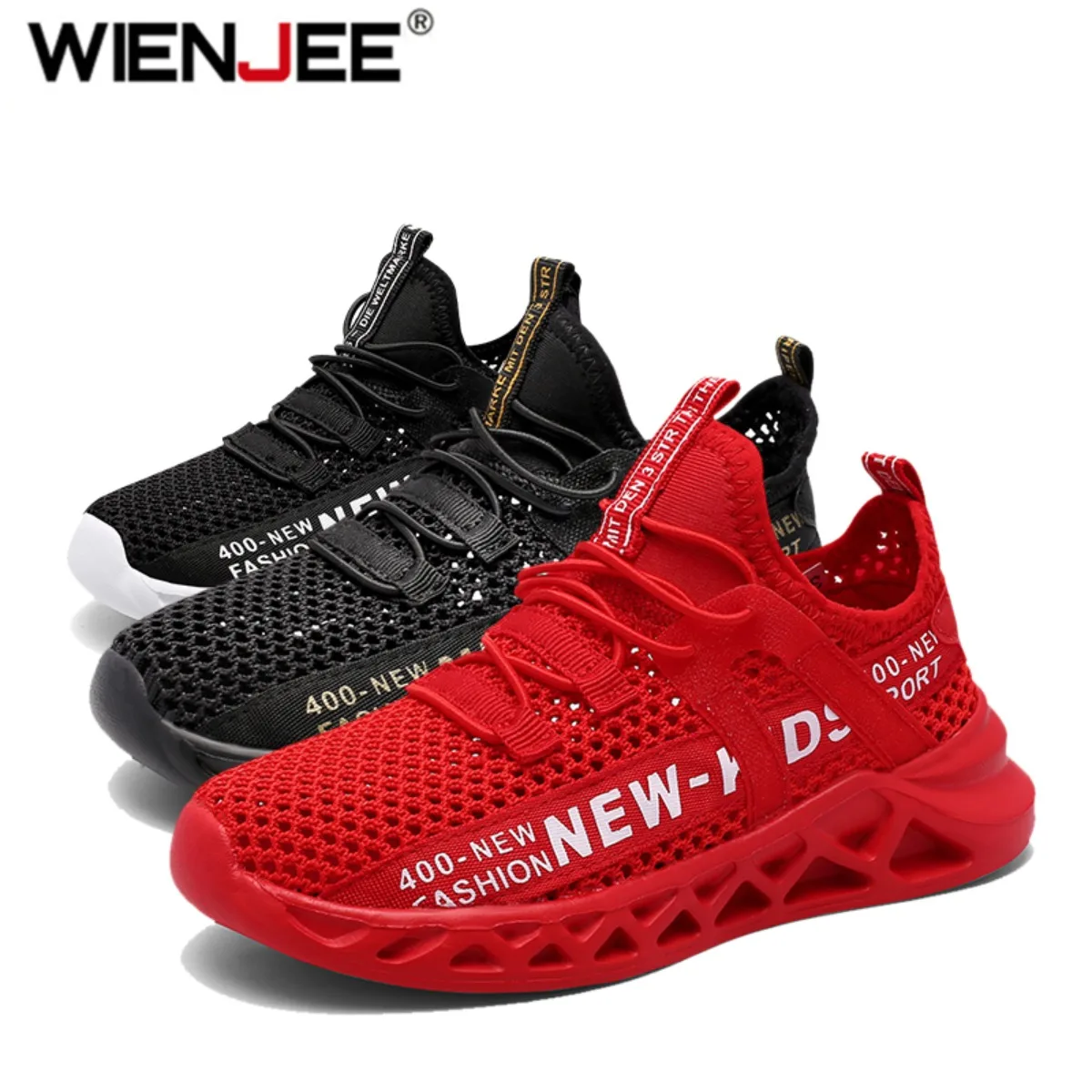 

Single Net Children's Running Sneakers Breathable Lightweight Soft Non-slip Leisure Comfortable Walking Boys Girls Casual Shoes