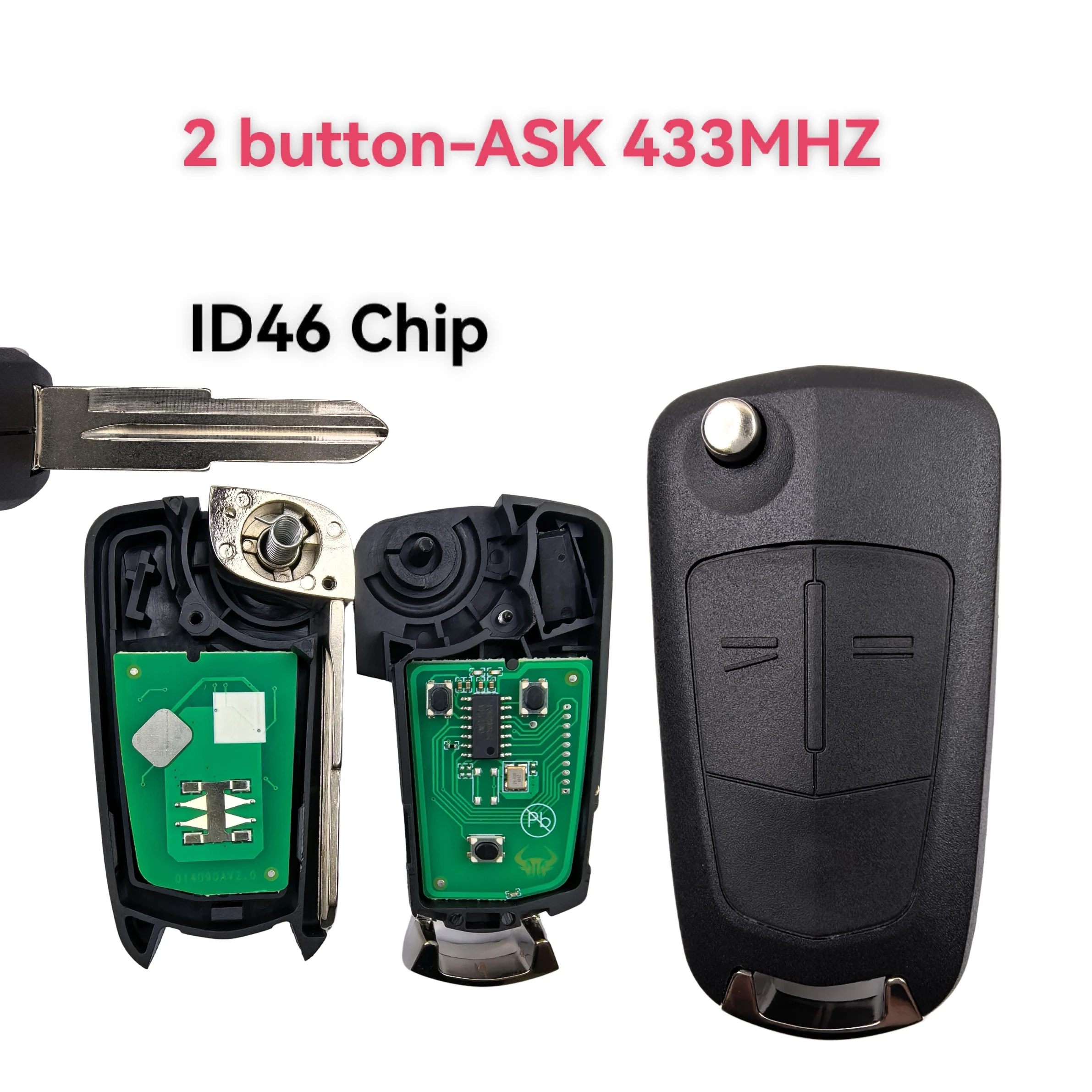 Jingxin 433Mhz ID46Chip 2/3 Tasten Autoschlüssel für Opel Antara ZAFIRA für Chevrolet Holden Captiva GMC Terrain 2008-2015 Autoschlüssel – Detail 6