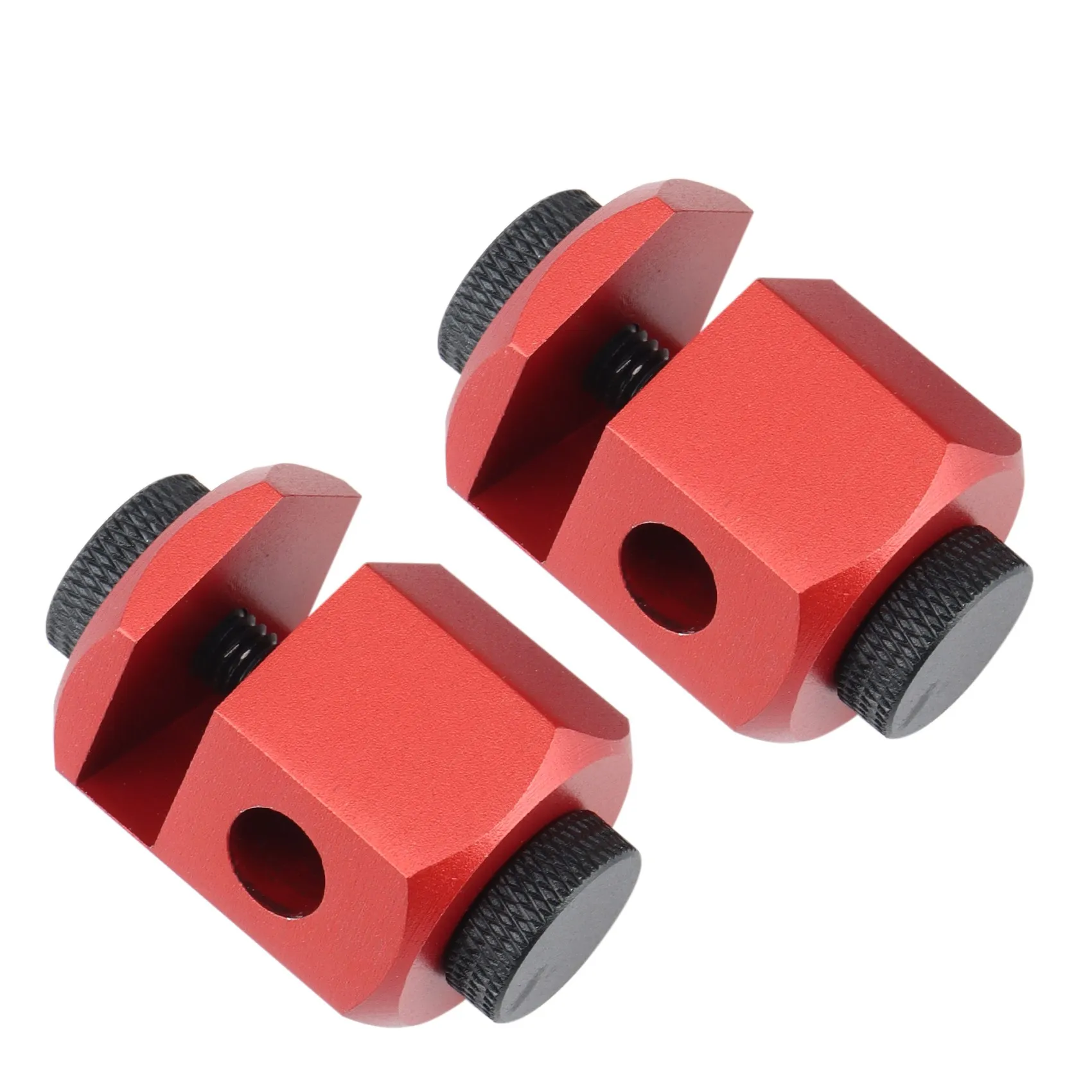 2Pcs Stair Gauges for Framing Square - Layout Attachment for Carpentry Squares - Non-Slip Extra Tall Framing Jigs-Red