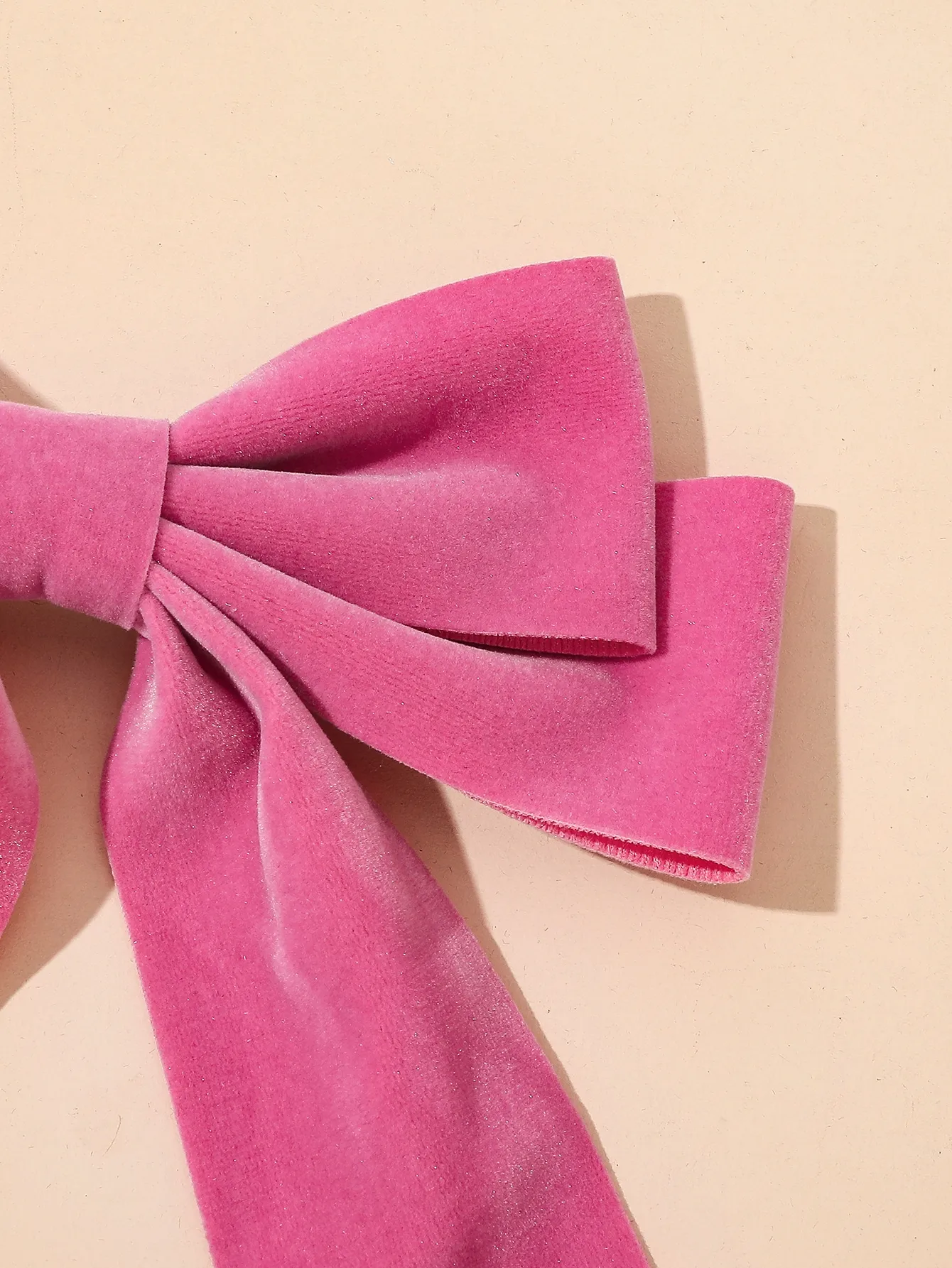1/2 Stück rosa Samt-Haarschleifen für Frauen und Mädchen, Haarband-Clips, große Haarspangen, modische Haar-Accessoires, Geschenke – Detail 4