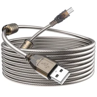 Cable de impresora USB 20M de largo cable de impresora USB 2,0 activo 10M 15M cable USB amplificador USB 2,0 A macho a B impresora de escáner macho