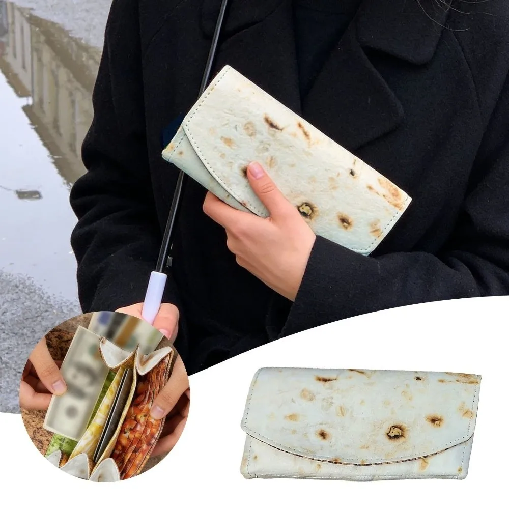 

New Multiple Compartments Burrito Wallet Foldable Burrito Coin Clip with Card Slots Coin Purse