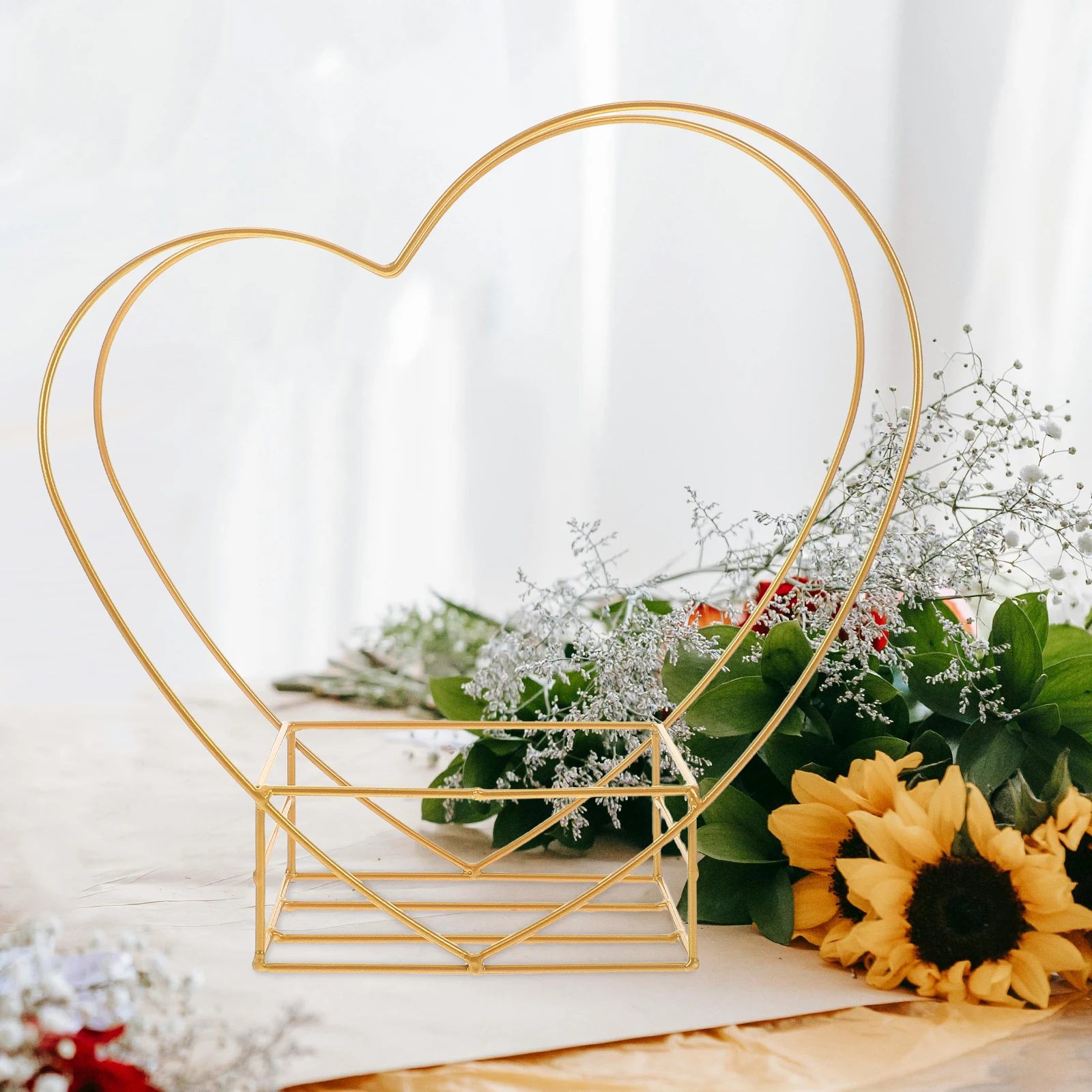 

Flower Stand Artificial Storage Containers Golden Buckets for Cut Flowers Child