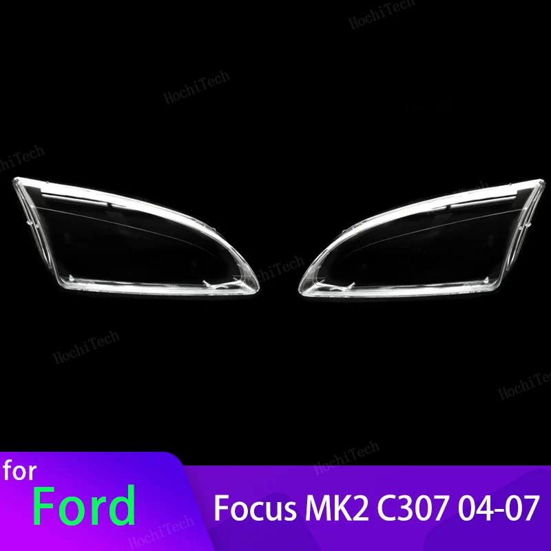 Head Lights Cover For Ford Focus MK2 C307 pre-facelift 2004-2007 Transparent Housing Front Headlights Lens Shell Glass Lampcover