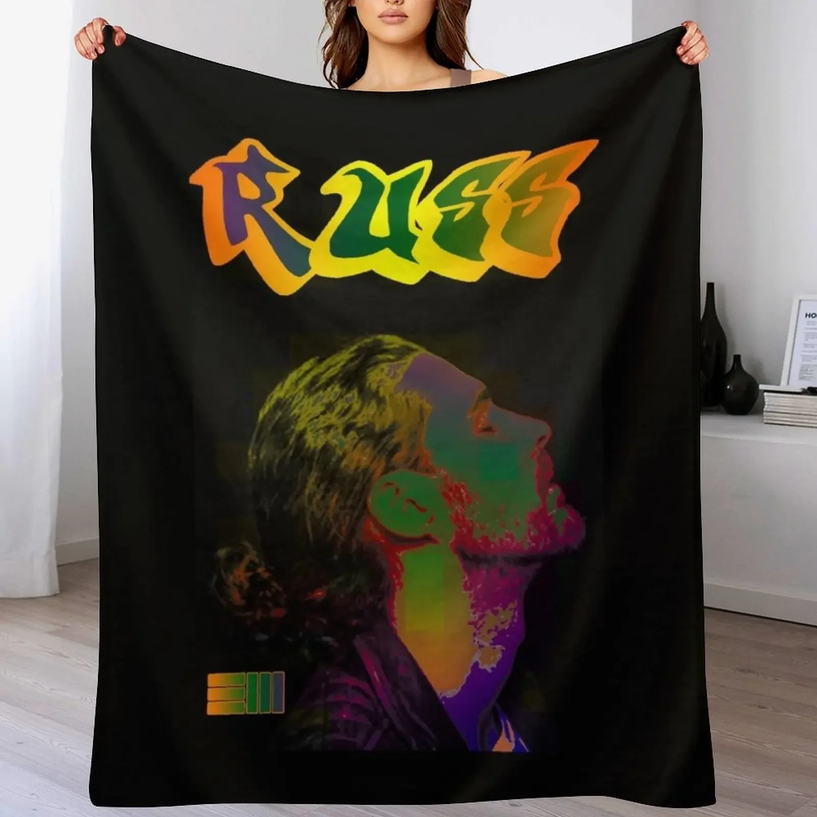 

Rus Throw Blanket Faux Fur Soft Warm Blanket for Bed