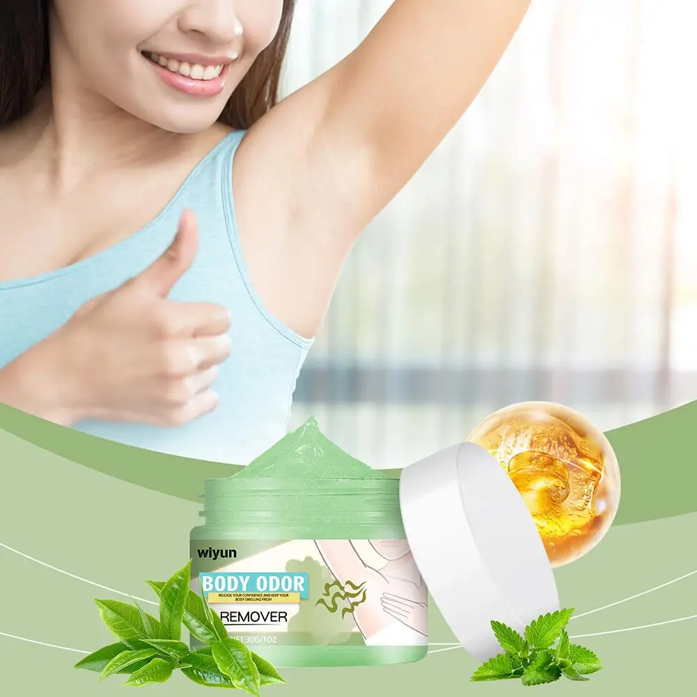 Effective Body Odor Removal Cream Sweat Eliminator Armpit Lasting Antiperspirants Underarm Smell Deodorizer Odor Treatment L4Q8