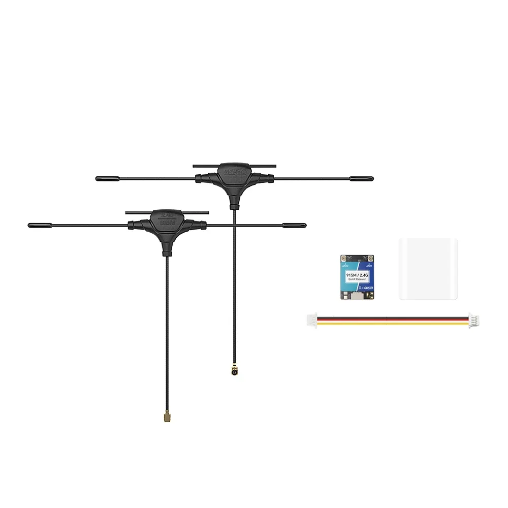 Ricevitore GemX Gemini GEPRC ELRS 915M/2.4G 25-1000Hz Frequenza di aggiornamento, tensione 5V, potenza di ritorno 100mw, antenna per drone RC FPV