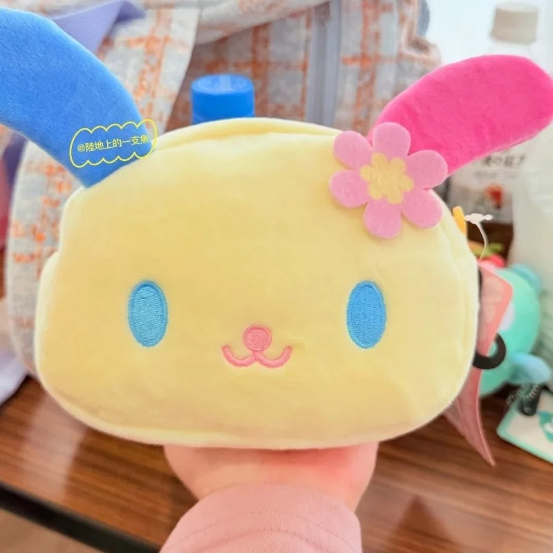 Sanrio Usahana Cartoon Weiche Plüsch Geldbörse Lippenstift Flüssige Foundation Make-Up Tasche Tragbare Lagerung Taschen Valentinstag Geschenk