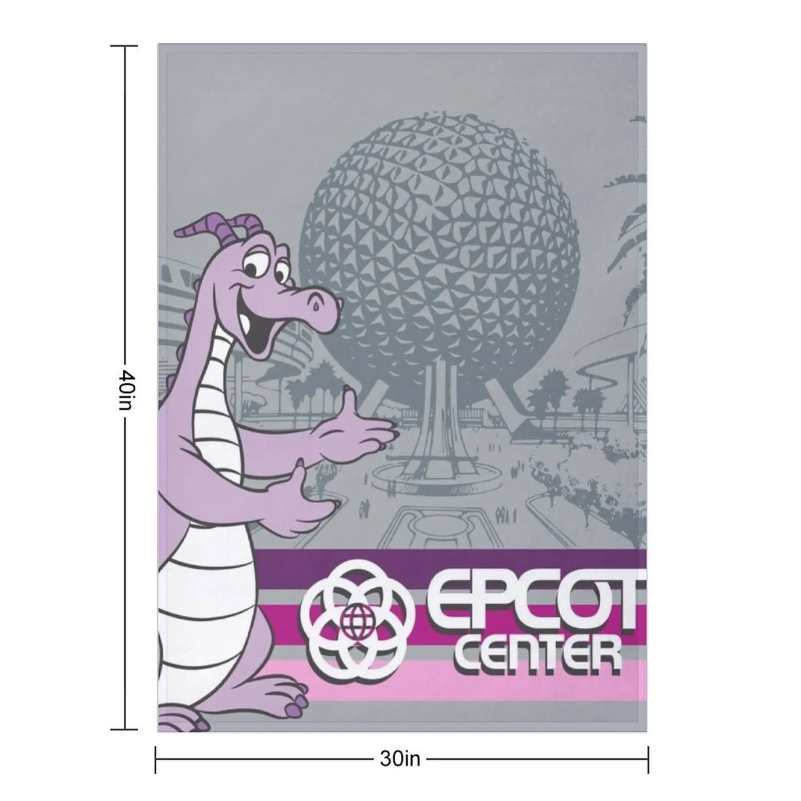 Welcome to EPCOT Center Throw Blanket Nap Bed covers Soft Plush Plaid Flannel Blankets