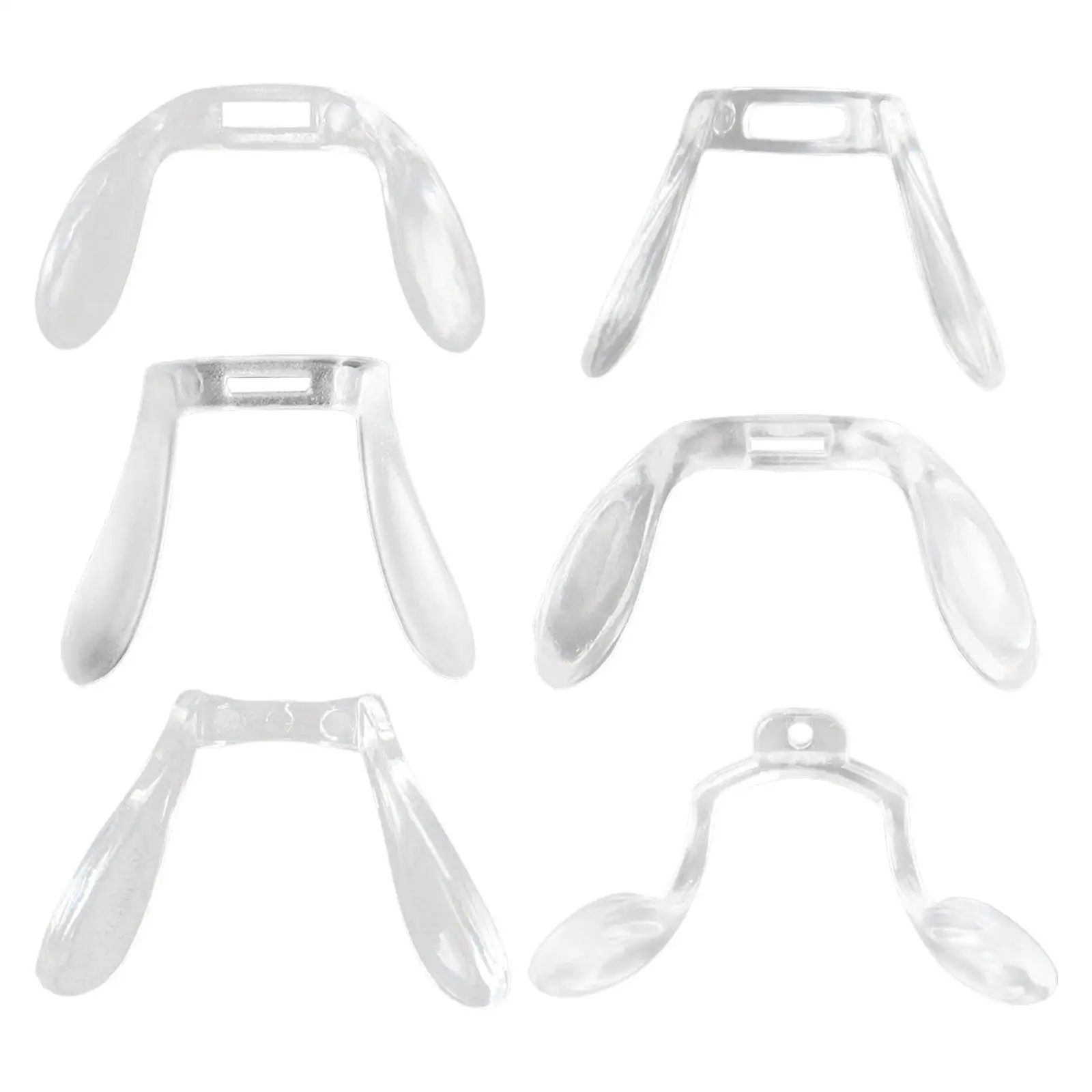 Sleek Eyeglasses Nose Pads, Bridge Glasses Nose Support Kit, Crystal Clear