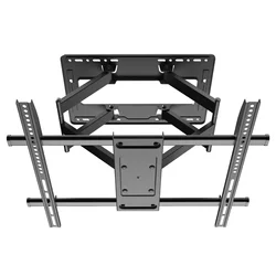 Full Motion TV Wall Mount Bracket for 50-86 Inch TV, Max VESA 600x500mm, Swivel and Tilt Articulating Wall Mount TV Bracket