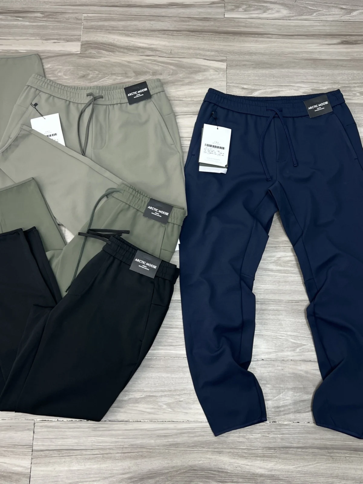 

LULU Alternative Elastic Casual Pants Men's Tapered Tailored Spor Moisture ng Qui Dry Breathable Textured Polyester ...