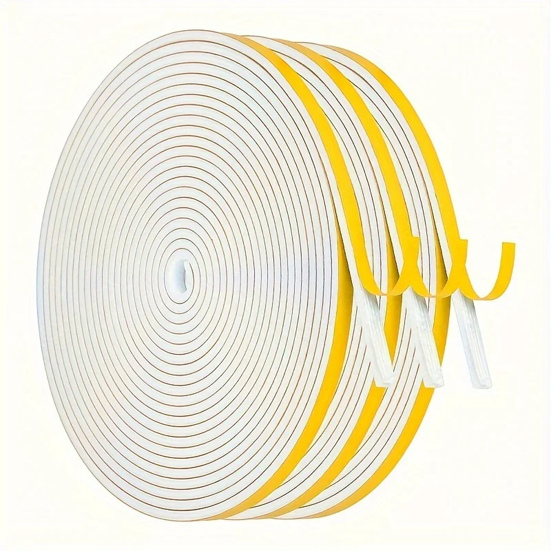 Weather Stripping Tape, High-Density Insulation Seal Strip for Door Frames, Windows, Suitable for Outdoor, Wall, Sewing,