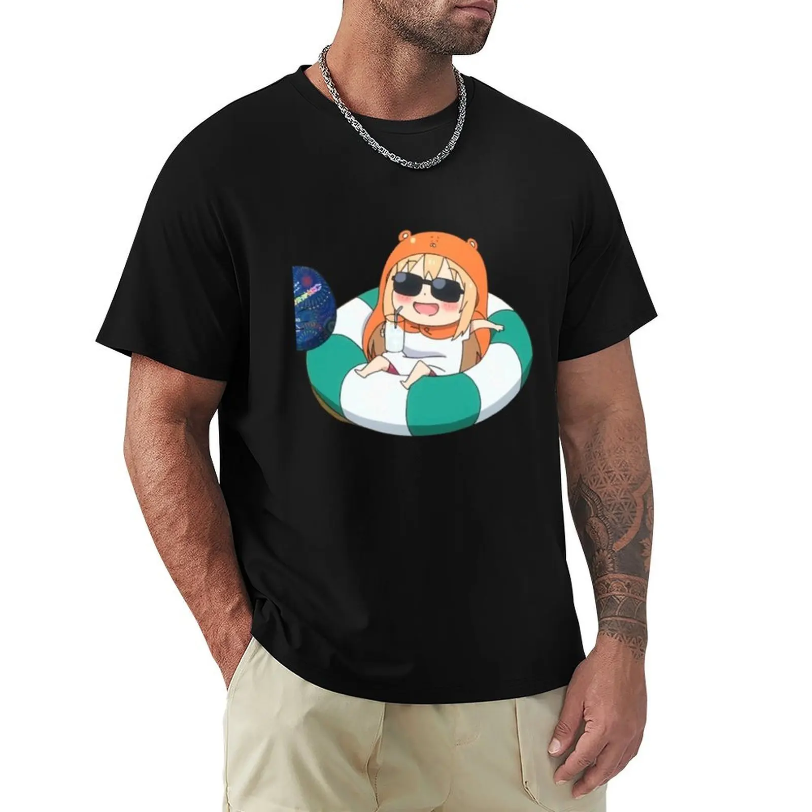Umaru Chilling Himouto Umaru-chan T-Shirt men t shirt cotton 100% T-Shirt
