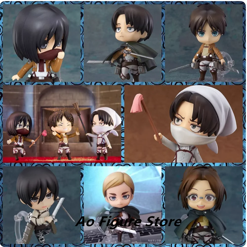 

Attack on Titan Levi Ackerman Anime Figure Eren Yeager Action Figure Mikasa Ackerman Figurine Collectible Model Doll Toys