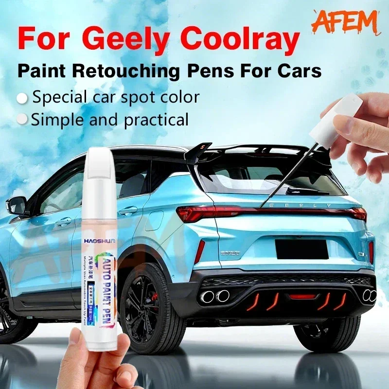For Geely Coolray Car Touch Up Paint Scratch Removal Repair Paint Car Paint Protection Clear Coat Pen Thunder Grey Lava Red