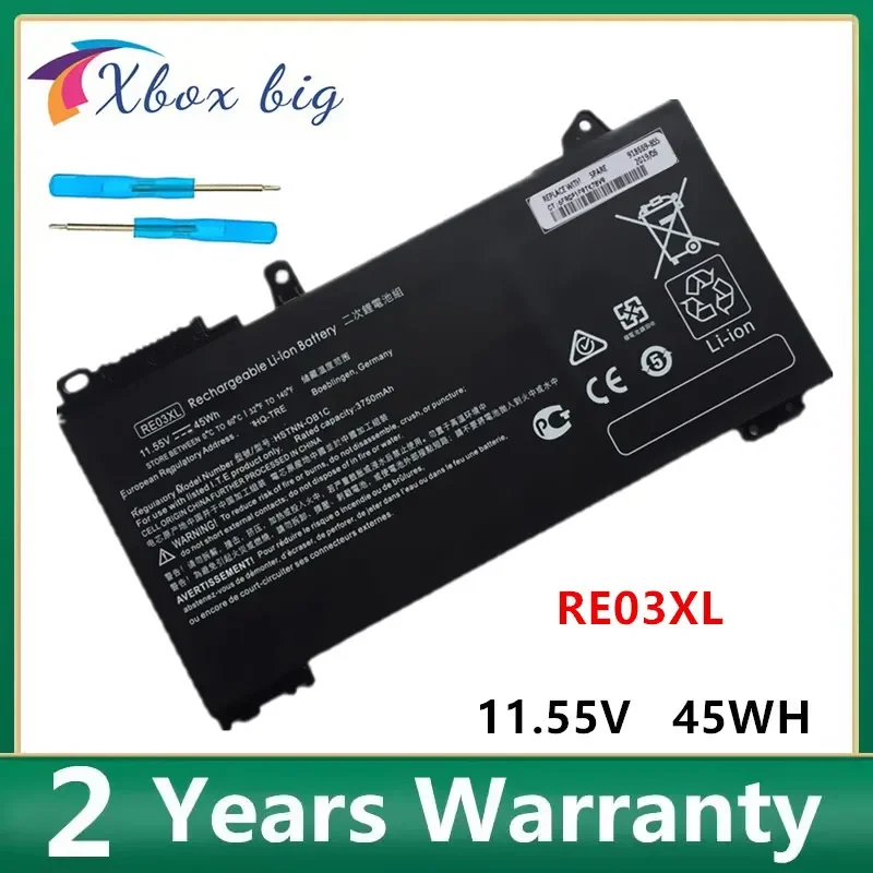 

Аккумулятор RE03XL для HP ProBook L32407-AC1 2C1 2B1 541 L326 445R 440 455R 450 G6,Zhan 66 Pro 14 15 G2 G3,HSTNN-DB9A OB1C