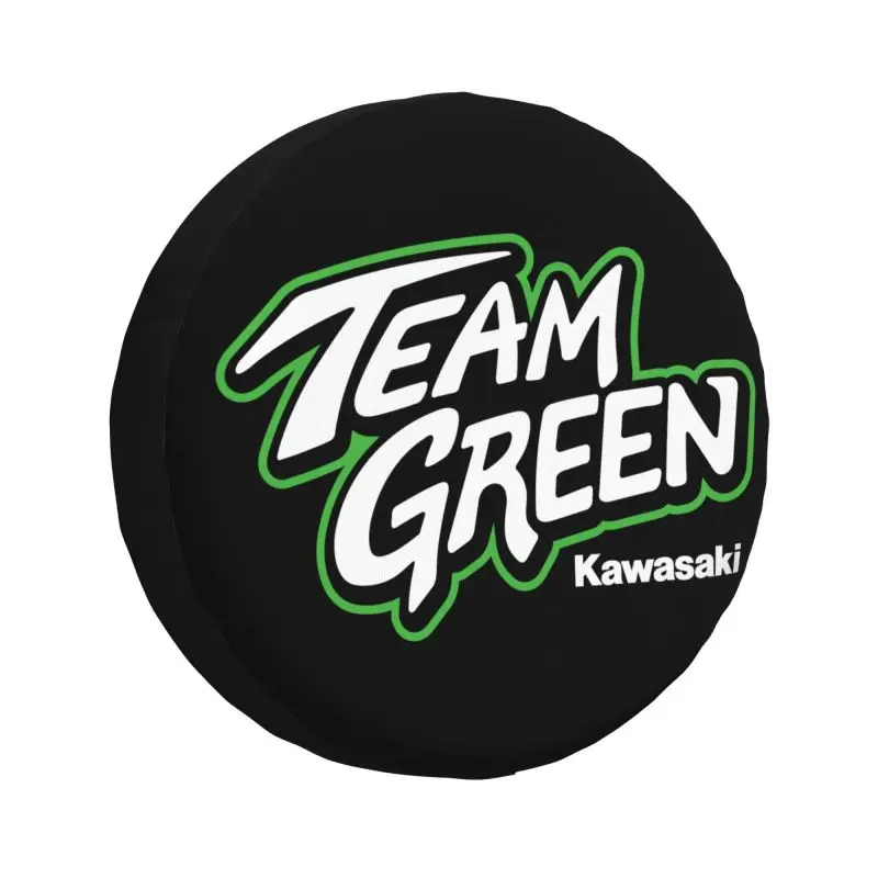 Kawasakis Logo Tire Cover 4WD 4x4 Trailer Sport Motorcycles Spare Wheel Protector for Jeep Grand Cherokee 14