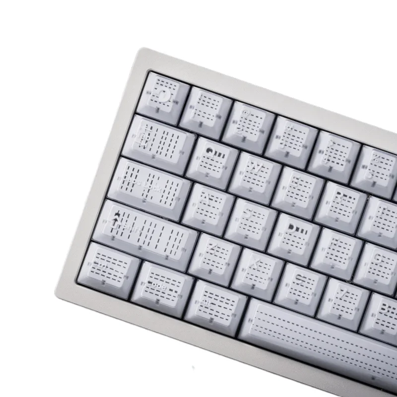 Bingliu keycaps Original height blinds Light transmission secondary molding Mechanical keyboard keycaps