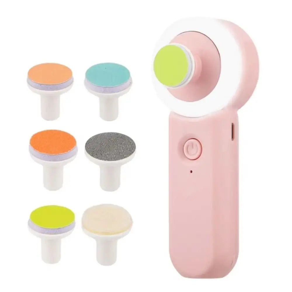 Cortauñas eléctrico antiabrestante para recién nacidos, lámpara suave de poco ruido, cortauñas para bebés con LED, portátil, 2 modos, removedor de esmalte de uñas