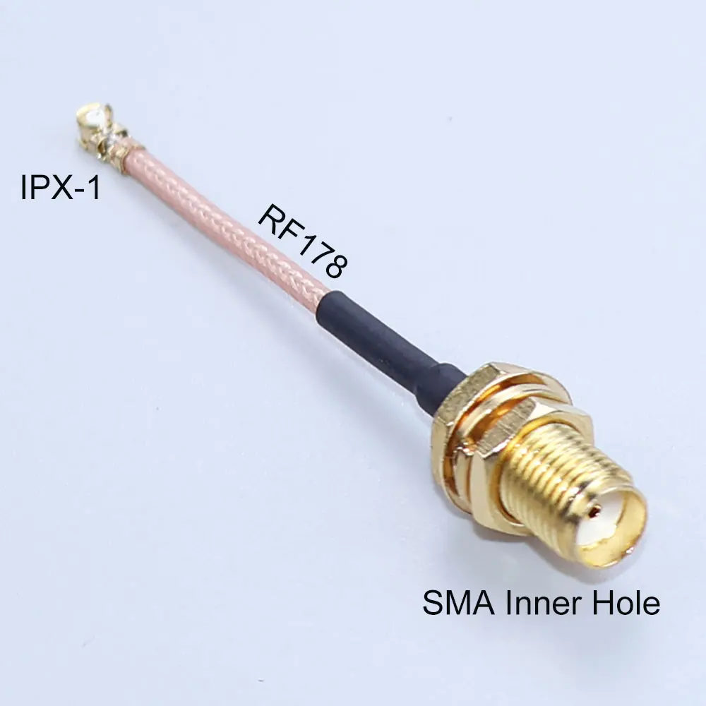 SMA zu IPX-1 WLAN-Antennen-Verlängerungskabel RG178 RF 1.13 Kabel IPX zu RP-SMA Adapterleitung Modulverbindung Pigtail-Jumper – Detail 7