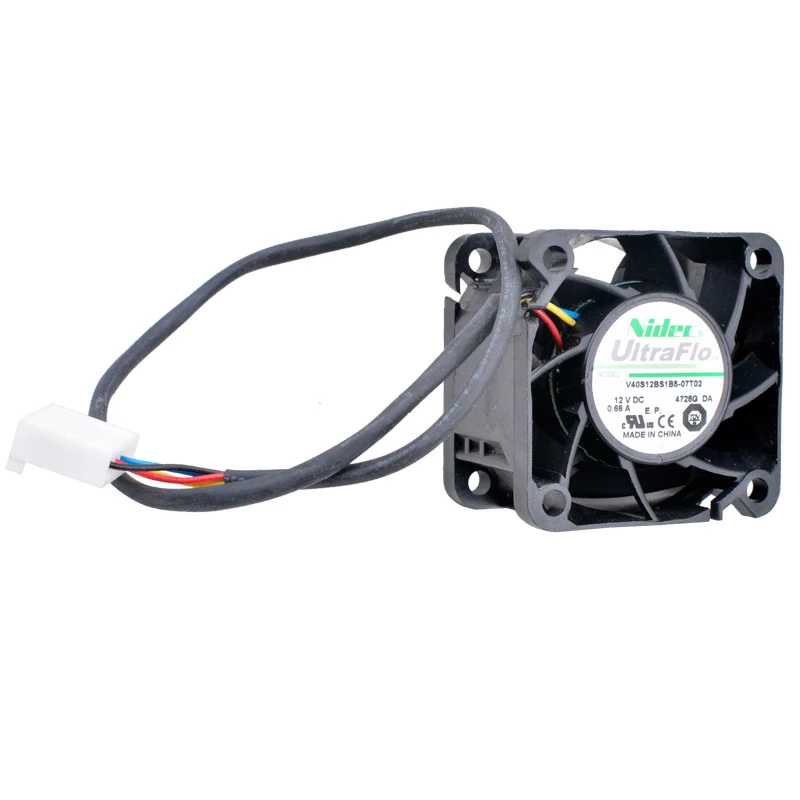 

V40S12BS1B5-07T02 4cm 40mm fan 40x40x28mm DC12V 0.66A 4 lines 5pin Cooling fan for industrial computer power supply