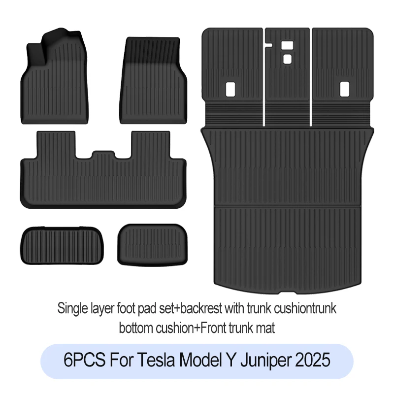 Tesla Model Y Juniper Premium/Performance 2025+ TPE vloermatten bagagemat slijtvaste voetmatten ModelY kofferbakmatten
